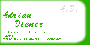 adrian diener business card